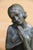 Mid 20th Century Nude Seated Girl - Leonida Bronze For Sale - Image 4 of 8