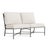 Brown Jordan Venetian Armless Loveseat, Mica frame with Fusion Natural fabric For Sale - Image 12 of 12