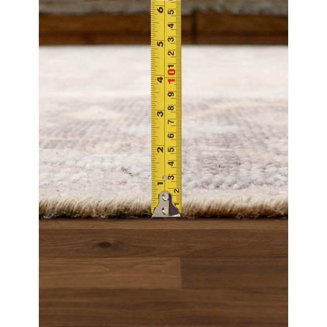 Oushak Wool Mocha Area Rug, 12' 3'' X 14'10'' For Sale In New York - Image 6 of 8