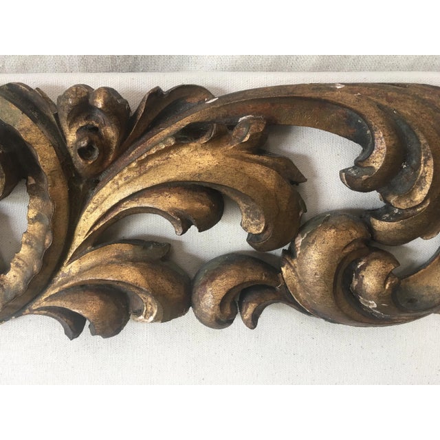 Italian Upholstered Headboard With 19th C Gilt Fragment Accents Chairish