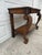 Late 20th Century Vintage Neoclassical Revival Console Table With Ornately Carved Scroll Supports and Lower Shelf For Sale - Image 5 of 12