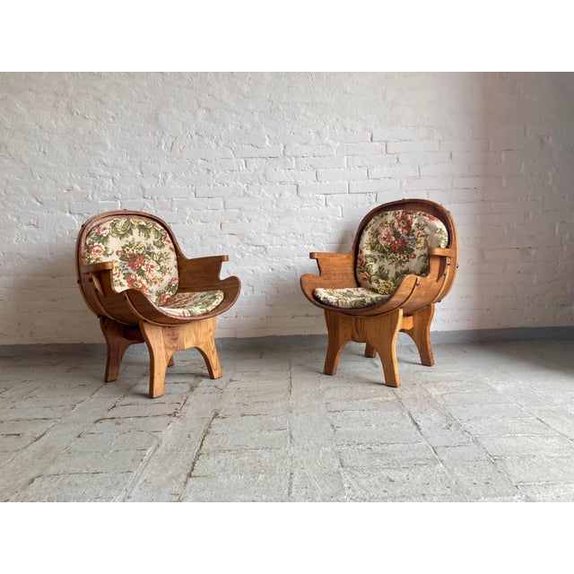 Country Style Armchairs and Sofa, Italy, 1960s, Set of 3 For Sale - Image 11 of 17