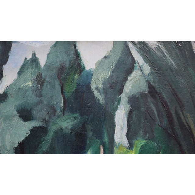 Charles Kvapil, Boats on a Pond, 1930s, Oil on Canvas, Framed For Sale - Image 7 of 18