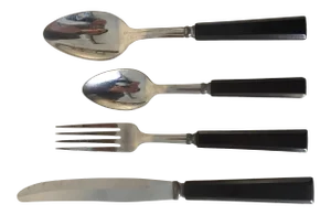 Washington Forge Black Bakelite Set (4) Utensils