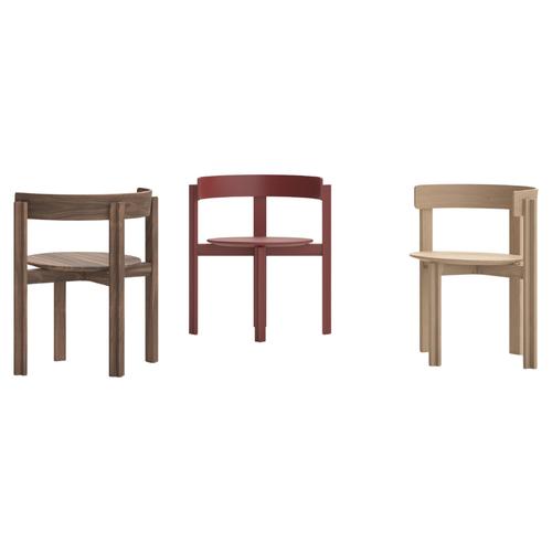 Bodil kjaers set of three principal chair all wood for karakter characterised by a simple and honest use of form and...