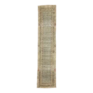 Antique-Worn Persian Malayer Runner, 02'10 X 12'08