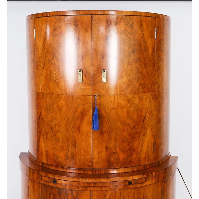 Antique Art Deco Burr Walnut Cocktail Cabinet from Hille, 1920s For Sale - Image 6 of 18