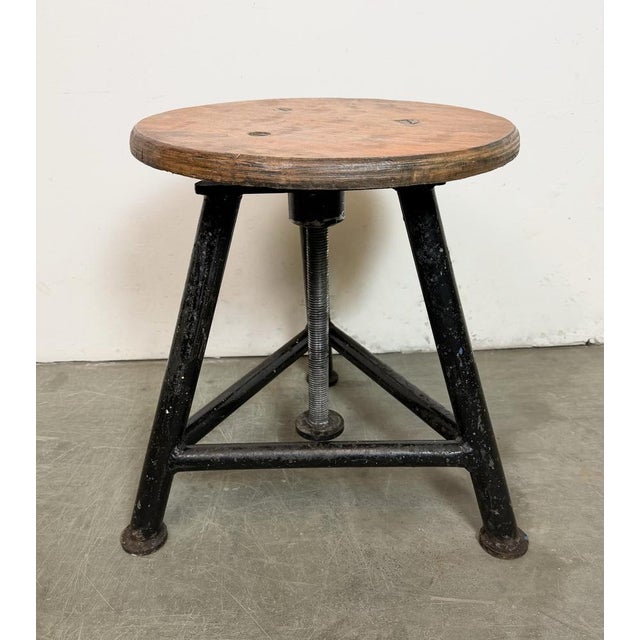 Industrial Workshop Swivel Stool, 1960s For Sale - Image 16 of 17