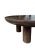 Wood Suar Wood Round Table, Espresso Finish, Modern Organic For Sale - Image 7 of 7