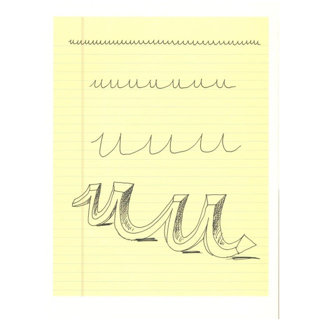 'U' from 'Hockney's Alphabet' By David Hockney 1991 Lithograph on Exhibition Fine Art Cartridge paper 38.4 x 46.4 cm...