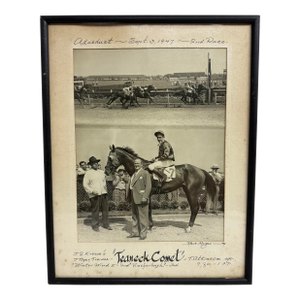 Vintage 47 Original Bert Morgan Teaneck Aqueduct Horse Racing Jockey Photograph