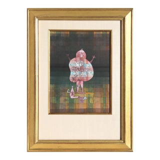 Paul Klee, Bauchredner Und Rufer Im Moor (Ventiloque Criant Dans Le Marais), Pochoir For Sale
