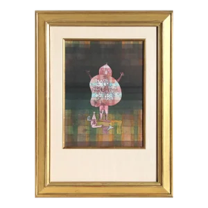 Paul Klee, Bauchredner Und Rufer Im Moor (Ventiloque Criant Dans Le Marais), Pochoir