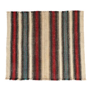 Vintage Striped Mini Kilim Rug - 2`6″ X 2`10″ For Sale