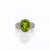 2020s 7.2Ct Peridot Ring With Earth Mined Diamond Halo: Solid 14k Gold, Size 6.75 For Sale - Image 5 of 10