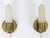 Bauhaus Brass & Opaline Glass Sconces, Germany, 1950s, Set of 2 For Sale - Image 6 of 18