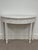 White Late 19th Century Louis XVI Ornately Carved Wood Demi-Lune With White Gesso Finish For Sale - Image 8 of 8