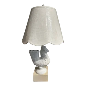 White Farmhouse Style Table Light