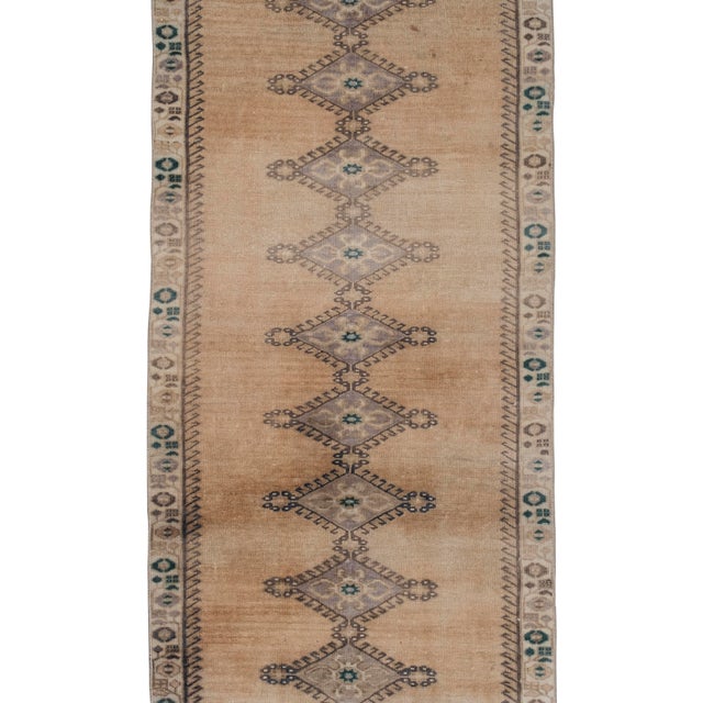 Textile Mid-Century Style Turkish Oushak Runner Rug For Sale - Image 7 of 10