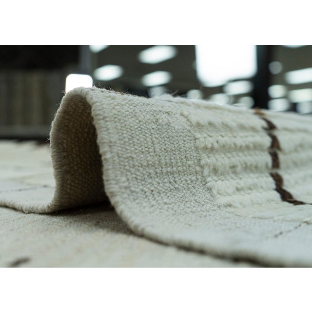 Textile Turkish Tulu Handmade Rug 9'4" x 14'1"#19386 For Sale - Image 7 of 8