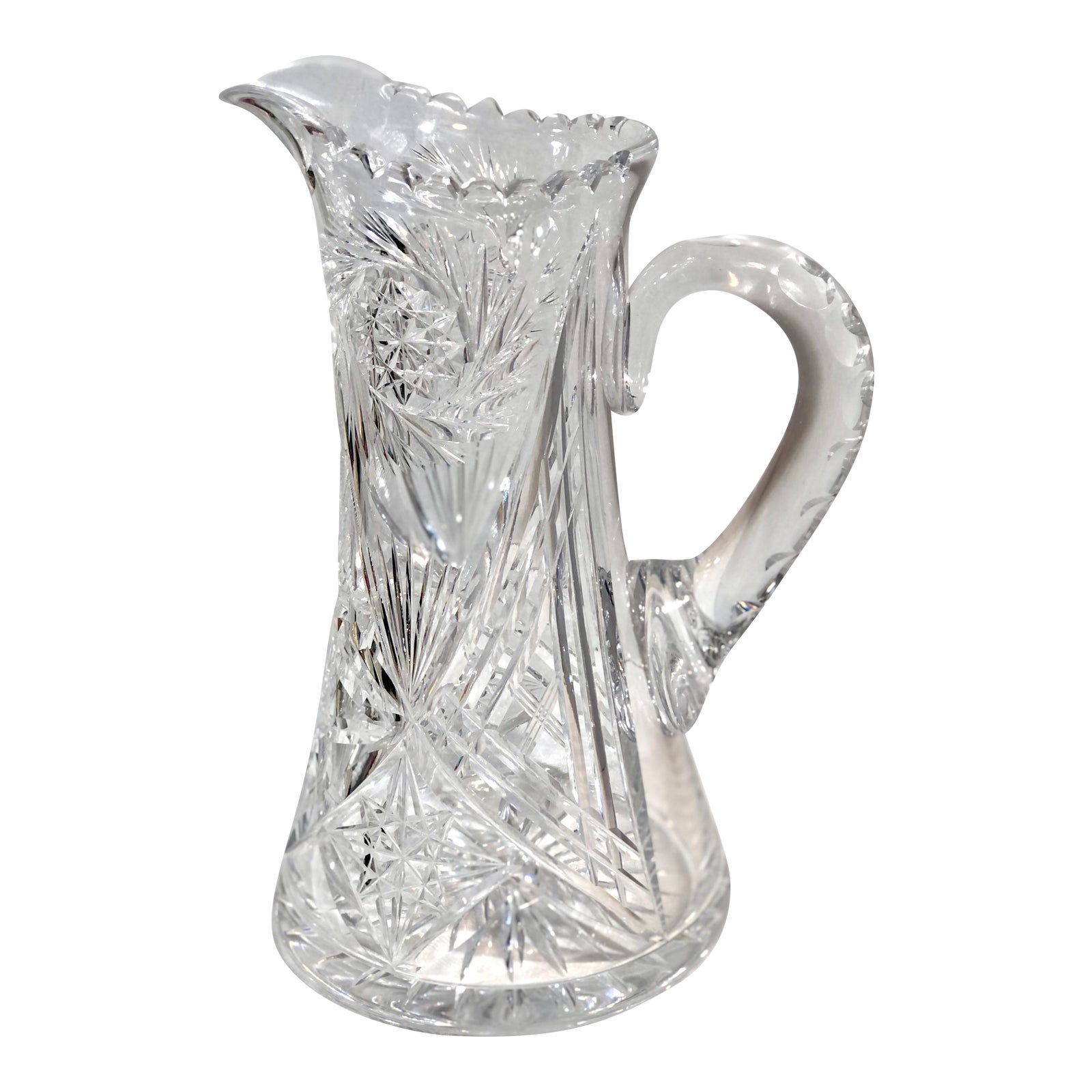 Antique American Brilliant Crystal Water Pitcher Chairish