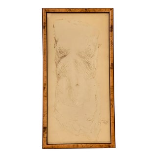 Late 19th Century Figurative Male Nude Drawing, Framed For Sale