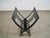 Metal Arts & Crafts Style Solid Metal Log Holder / Magazine Rack For Sale - Image 7 of 12