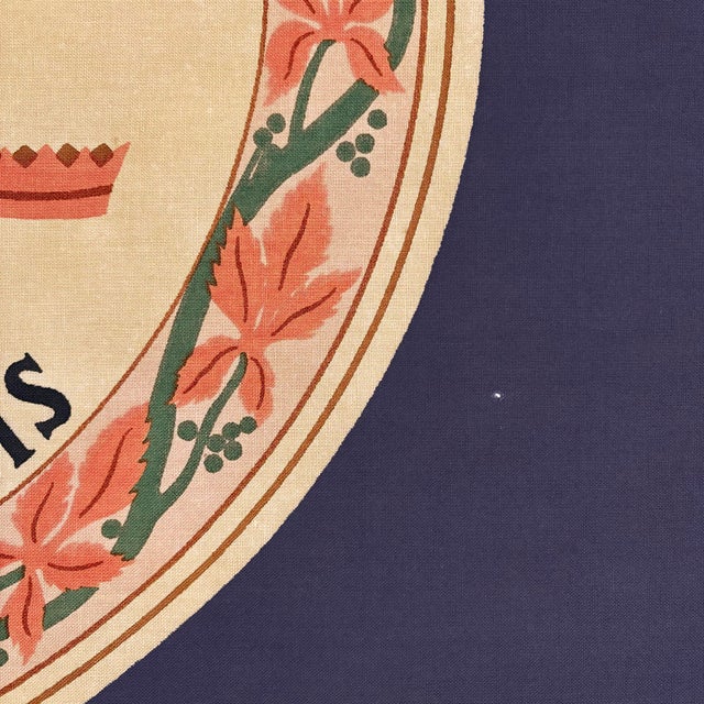 American Large Vintage Cotton State Flag of Virginia For Sale - Image 3 of 7