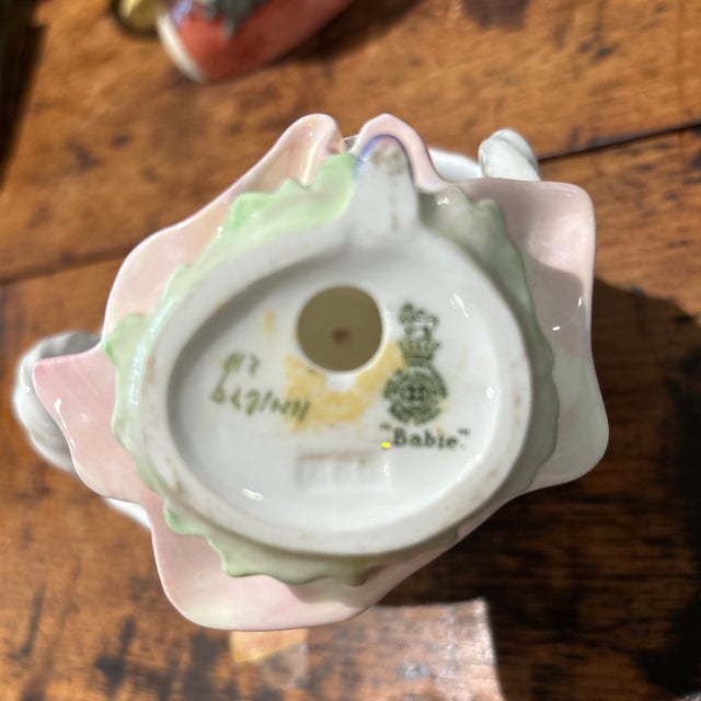 Mid 20th Century Royal Doulton Art Nouveau Porcelain Figurine "Babie" Hn 1679 For Sale - Image 5 of 5