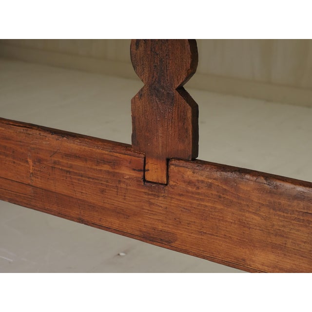 19th Century X Frame Trestle and Cross Strecther Base Table For Sale - Image 15 of 18