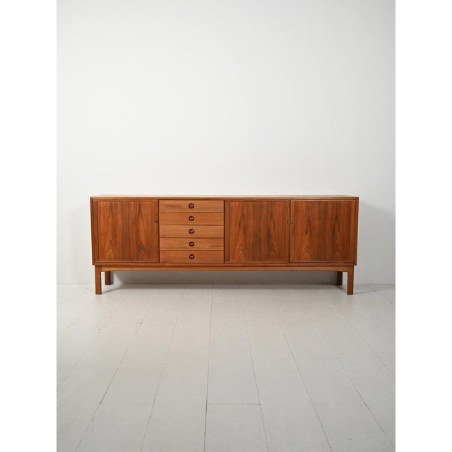 Tiveden Sideboard in Teak by Sven Engström & Gunnar Myrstrand, 1960s For Sale - Image 14 of 14