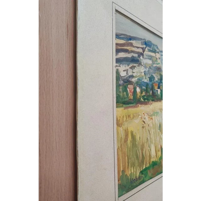 Harry Urban, Au pied des montagnes, Watercolor on Paper For Sale - Image 8 of 12