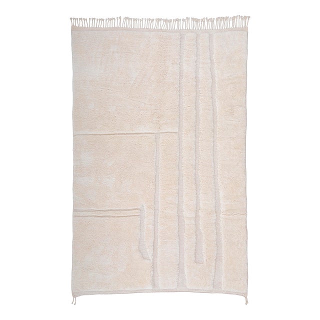 Hand-Knotted Wool Rug by Azele Studio For Sale