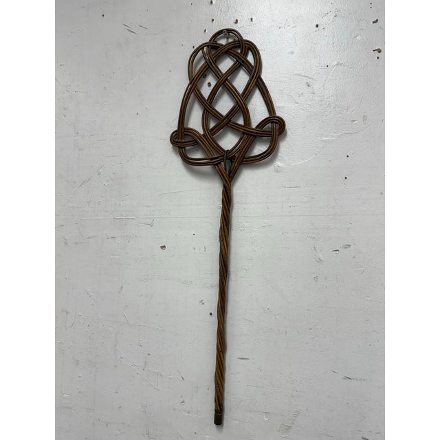 Traditional Celtic Design Rattan Rug Beater, Vintage For Sale - Image 3 of 12