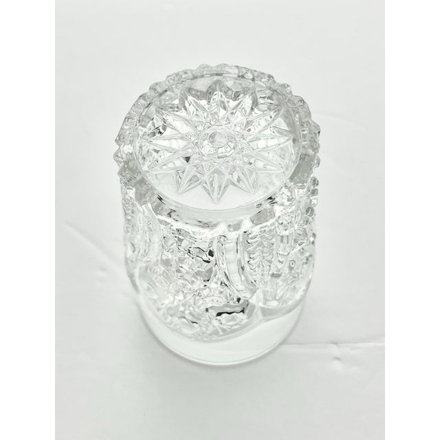 1910s Antique McKee “Fentec (Clear)” 5-Piece Pitcher & Tumbler Glasses Set For Sale - Image 9 of 9