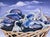2000s "Eggplants in a Basket" Large Gallery Wrapped Oil Painting by Judith Moore For Sale