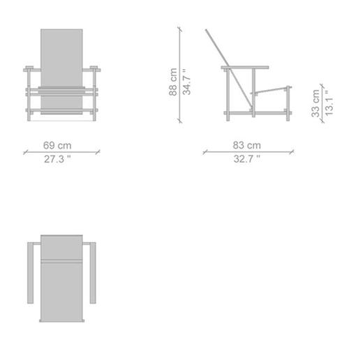 Zeilmaker Version of Black Red and Blue Chair by Gerrit Rietveld for Cassina For Sale - Image 10 of 12