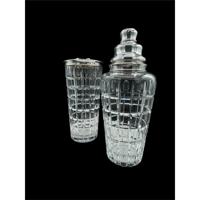 Hawkes Cut Glass Cocktail Shaker & Pitcher - Set of 2 For Sale In New York - Image 6 of 12