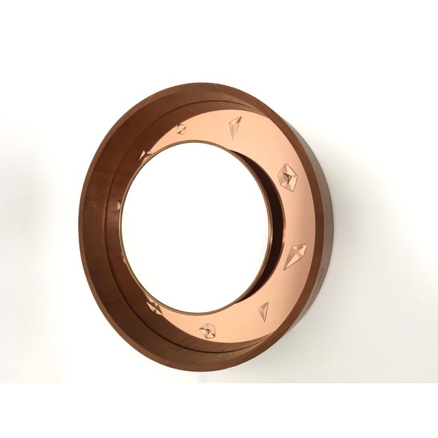 Vintage Wall Mirror attributed to Guglielmo Ulrich attributed to Fontana Arte, Italy, 1950s For Sale - Image 12 of 12