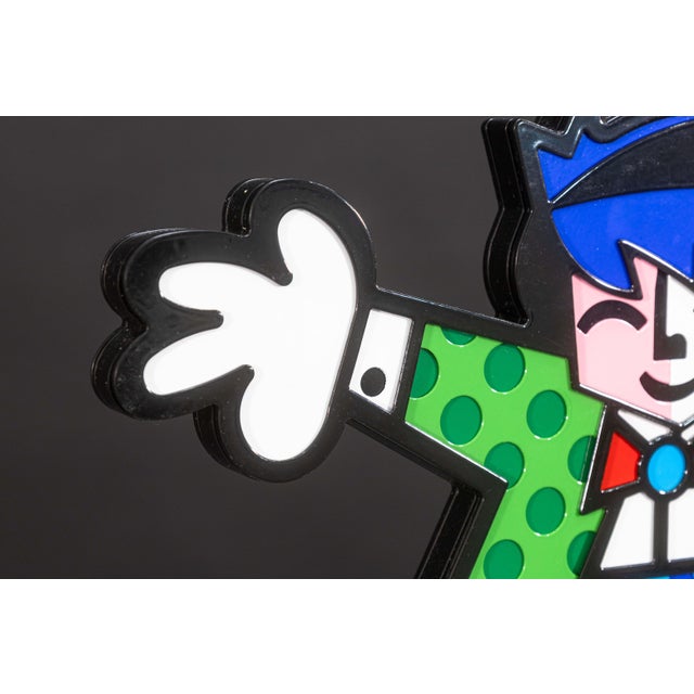 Romero Britto Romero Britto – Big Hug, 2009 Signed Enamel on Iron Sculpture Pop Art 471/1000 For Sale - Image 4 of 10