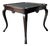 Vintage Queen Anne Leather Top Game Table For Sale