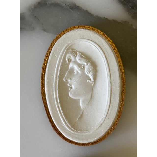 Early 19th Century Antique Italian Grand Tour Plaster Intaglios - Set of 6 (Group #13) For Sale - Image 5 of 12
