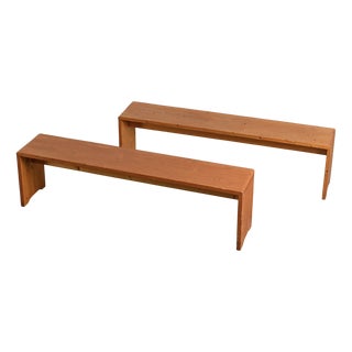 Pine Benches, France, 1975, Set of 2 For Sale