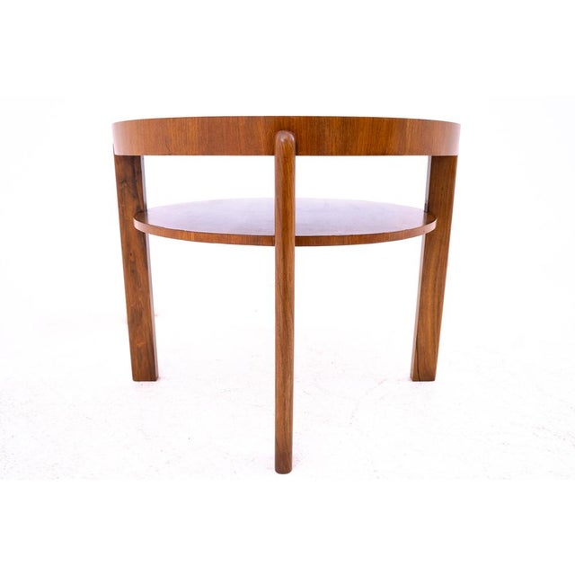 Art Deco Round Table, Czech Republic, 1930s For Sale - Image 6 of 11