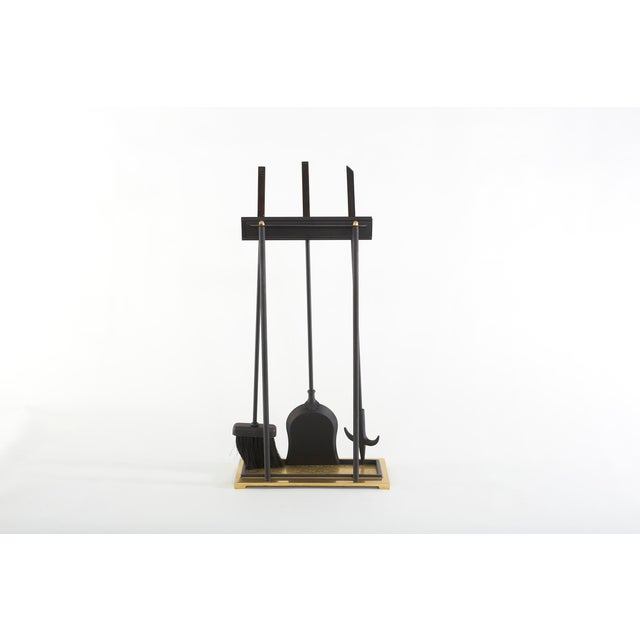Mid-Century Modern Mid Century Modern Fireplace Tool Set - 4 Pieces For Sale - Image 3 of 13
