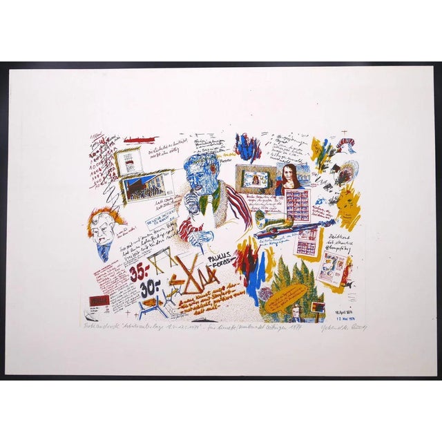 1970s Composition - Original Etching 1974 1974 For Sale - Image 5 of 5