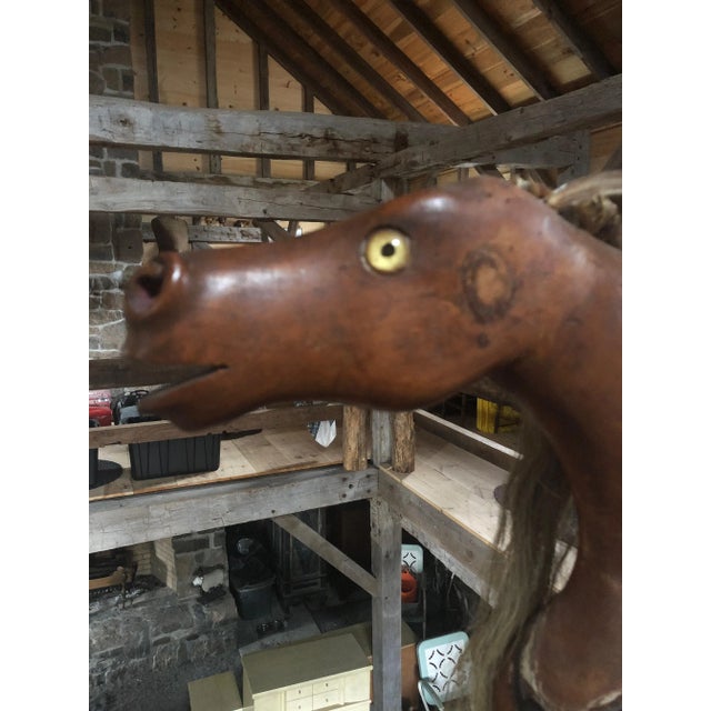 Folk Art 19th Century Folk Art Hobby Horse Toy For Sale - Image 3 of 13