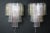 Pink, White, Yellow and Smoked Color Tronchi Wall Lights in the style of Venni, 2000s, Set of 2 For Sale - Image 6 of 13