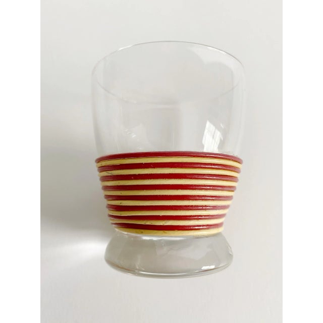 1950s Mid-Century Wrapped Glasses and Pitcher Set - 16 Piece Set For Sale - Image 5 of 10