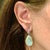 Metal Diamond Large Fresh Water Pearl Earrings Baroque 14k Gold Certified For Sale - Image 7 of 8